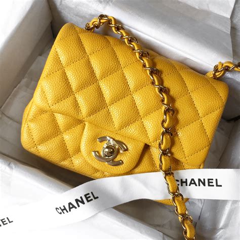 chanel yellow bag 2019